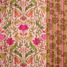 Printed Quilted Cotton ALPHONSE / SOULEO  Peach / Camel